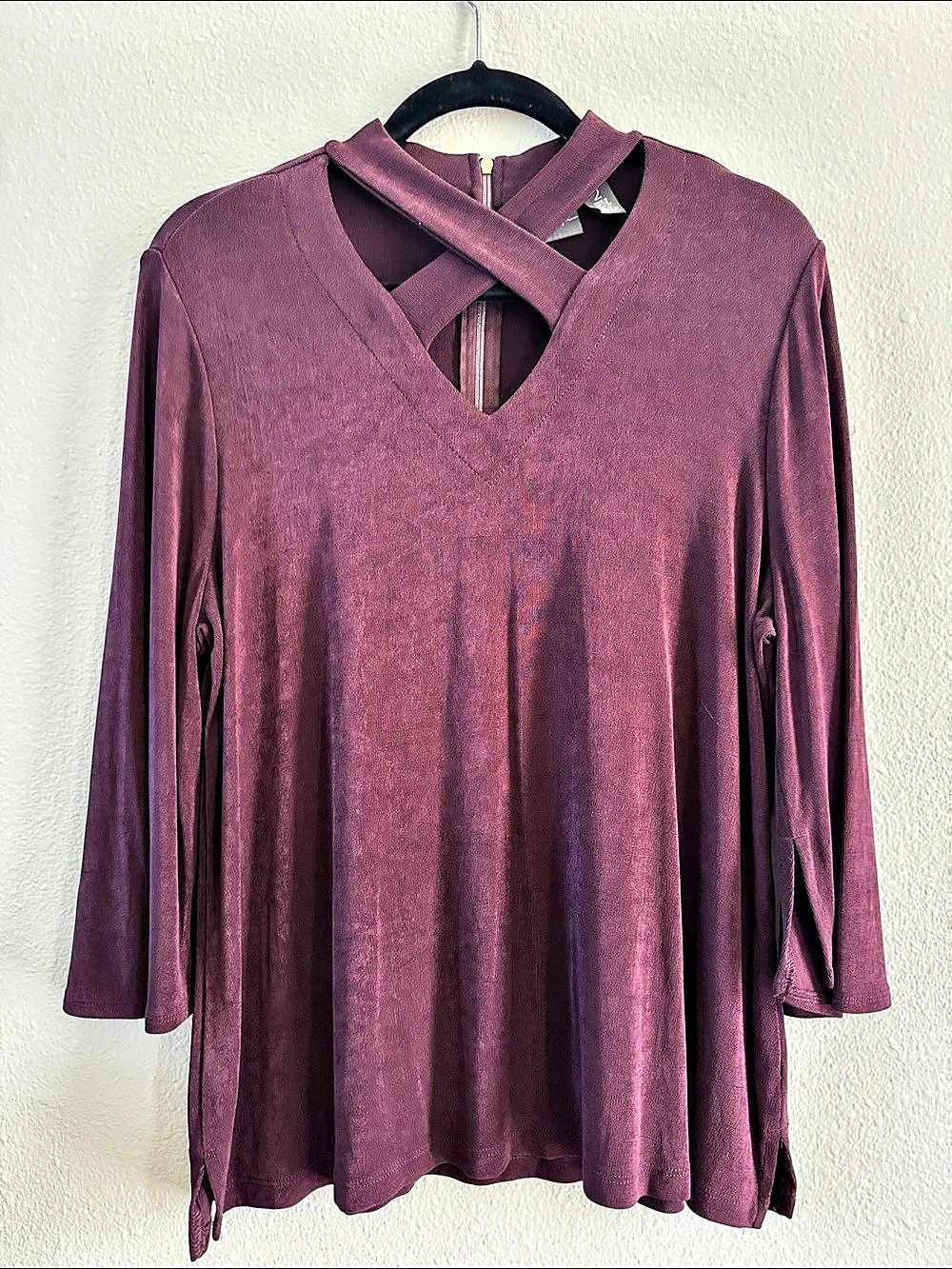 Chico's Women's Tunic Top in Purple Size 2 Like New